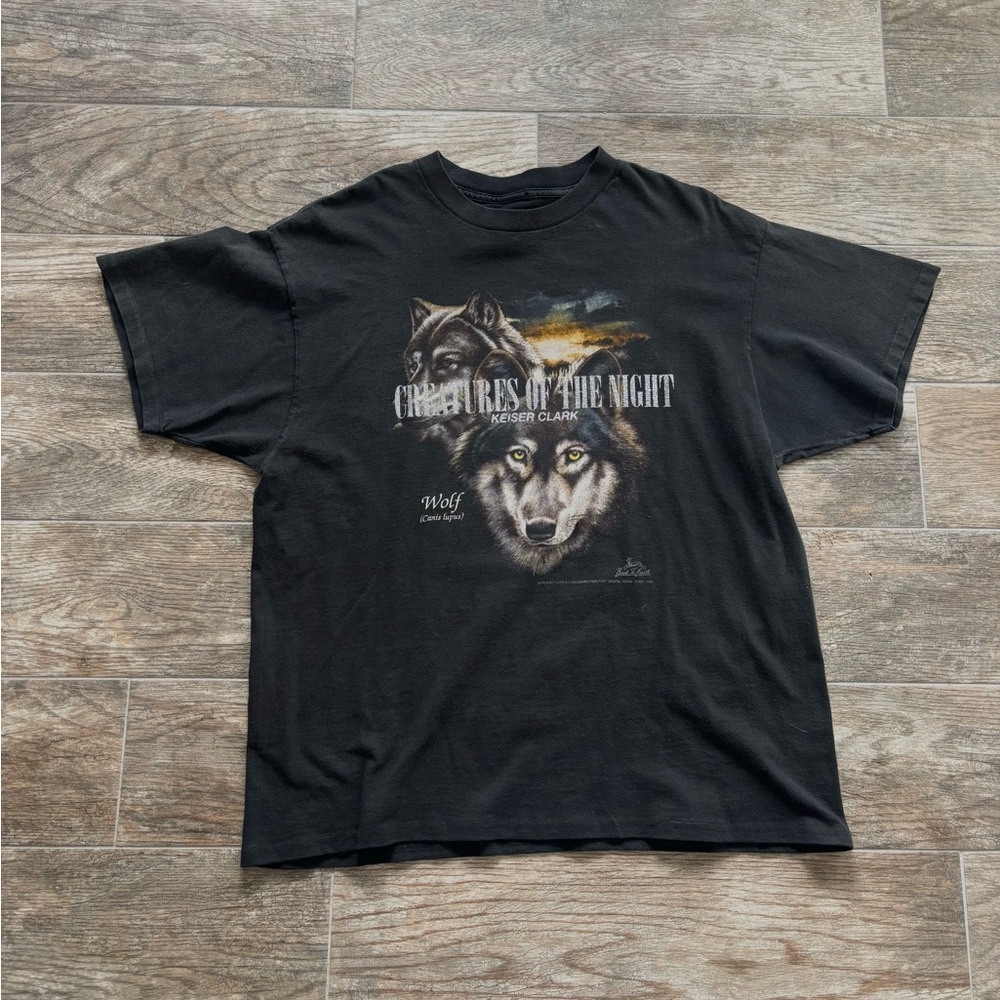 Keiser Clark Creatures of the Night Wolf Vintage Tee